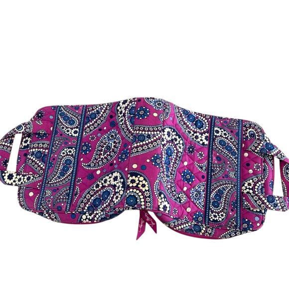 Vera Bradley Boysenberry Tech Organizer Cosmetic Case Vintage Retired - Picture 5 of 5